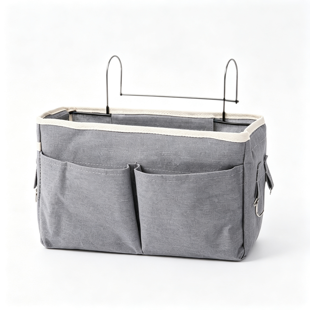 š Student | Gray Sturdy Linen Fabric | Hanging Bedside Caddy