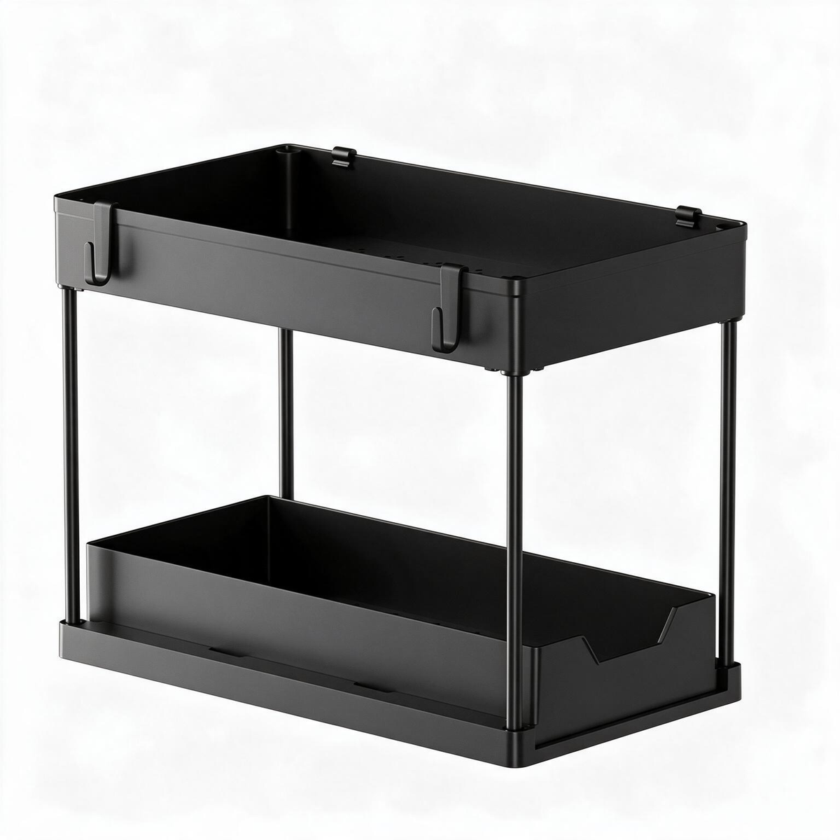 π€ Space-Saving | Durable Metal Countertop Organizer | Modern Two-Tier Storage Rack