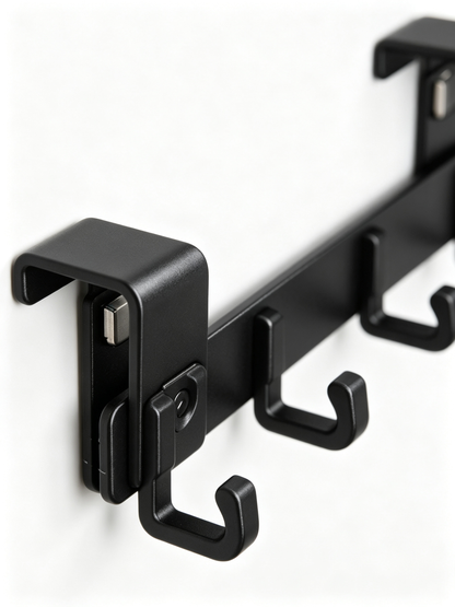 🎁 Housewarming | Sturdy Matte Black Metal | Over Door Hooks