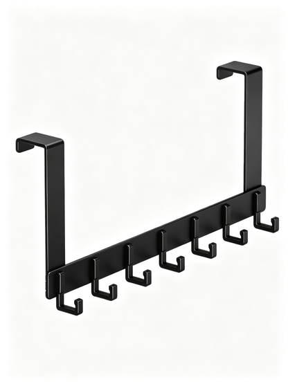 🎁 Housewarming | Sturdy Matte Black Metal | Over Door Hooks